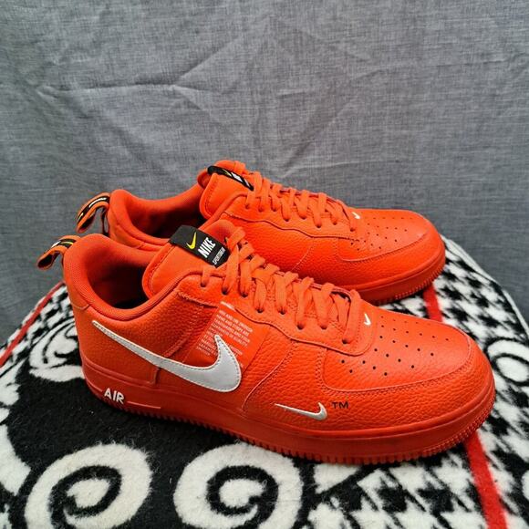 %Size 12 - Nike Air Force 1 \'07 LV8 Overbranding 2018 Men AJ7747-800 / A 20 main image 6